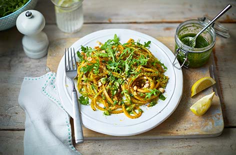 Monday: Vegan butternut squash with pesto
