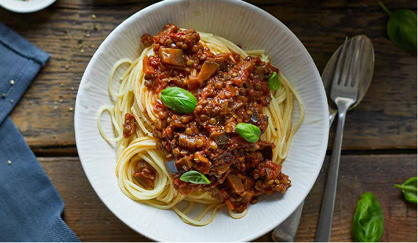 Vegan spaghetti Bolognese recipe