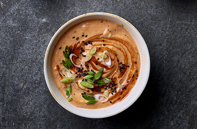 Sriracha, spring onion and sesame mayo