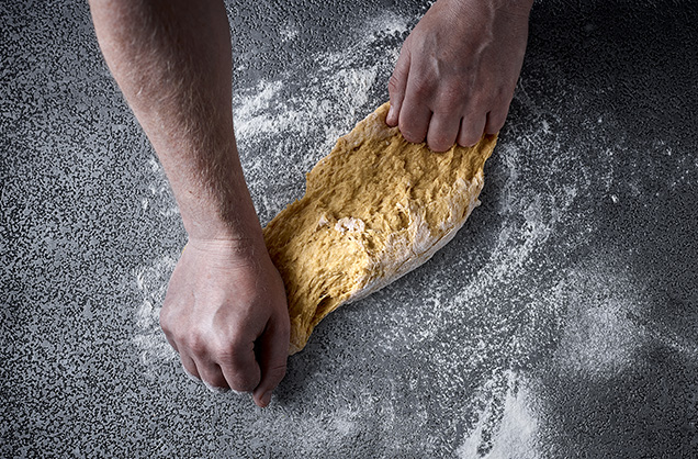 Mix and knead