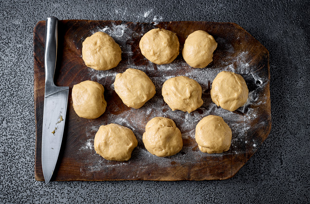 Cut the dough