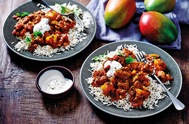 Slow-cooked lamb and mango curry