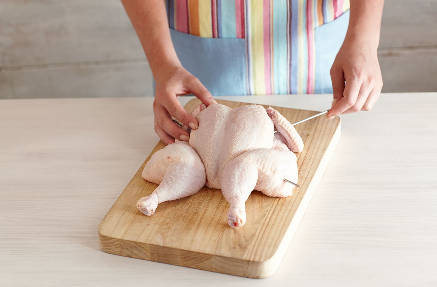 Flatten the chicken