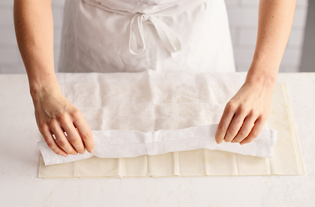 Preparing the pastry