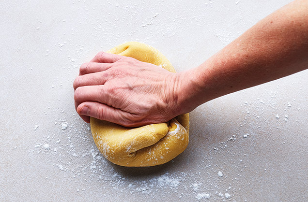 Kneading the dough