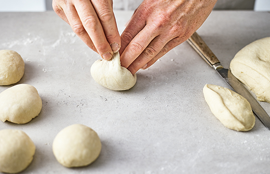 Knead the dough