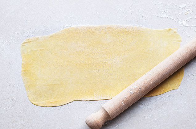 Rolling out the pasta