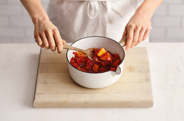 Making the chutney