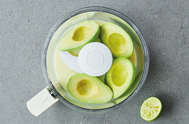Prepare the avocados