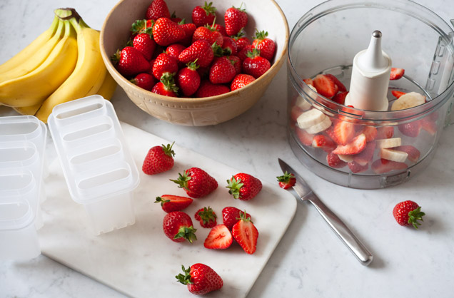 Make the strawberry layer