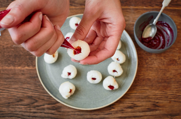 Fill with jam
