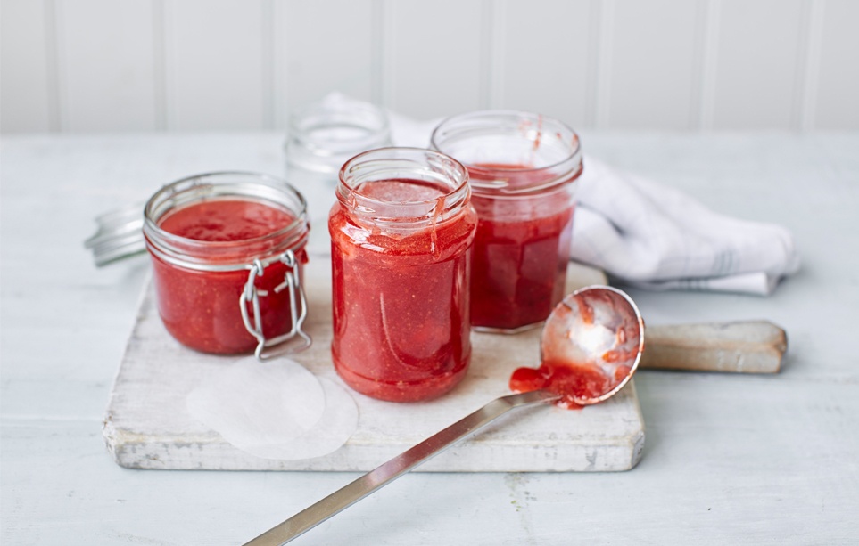 Pour into jars