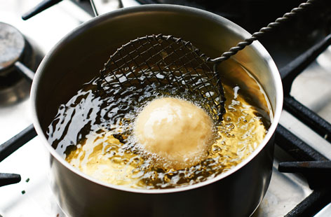 Heat the oil