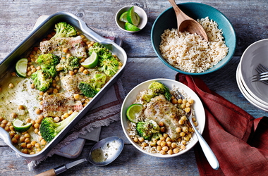 One-tray Thai green fish curry