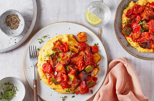 The wild card: Ratatouille with creamy polenta
