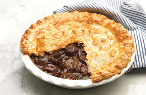 Steak and mushroom pie