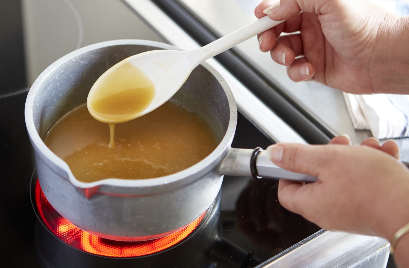 Make the toffee sauce